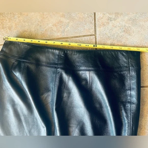 Ralph Lauren Black 100%Leather Pencil Skirt Excellent Condition! - Picture 7 of 7